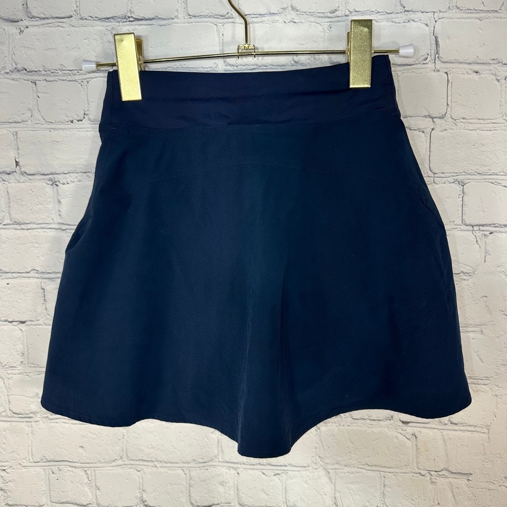 Lululemon Pace Rival Skirt Navy Blue Athletic Tennis Skort LW8AK7S Size 0